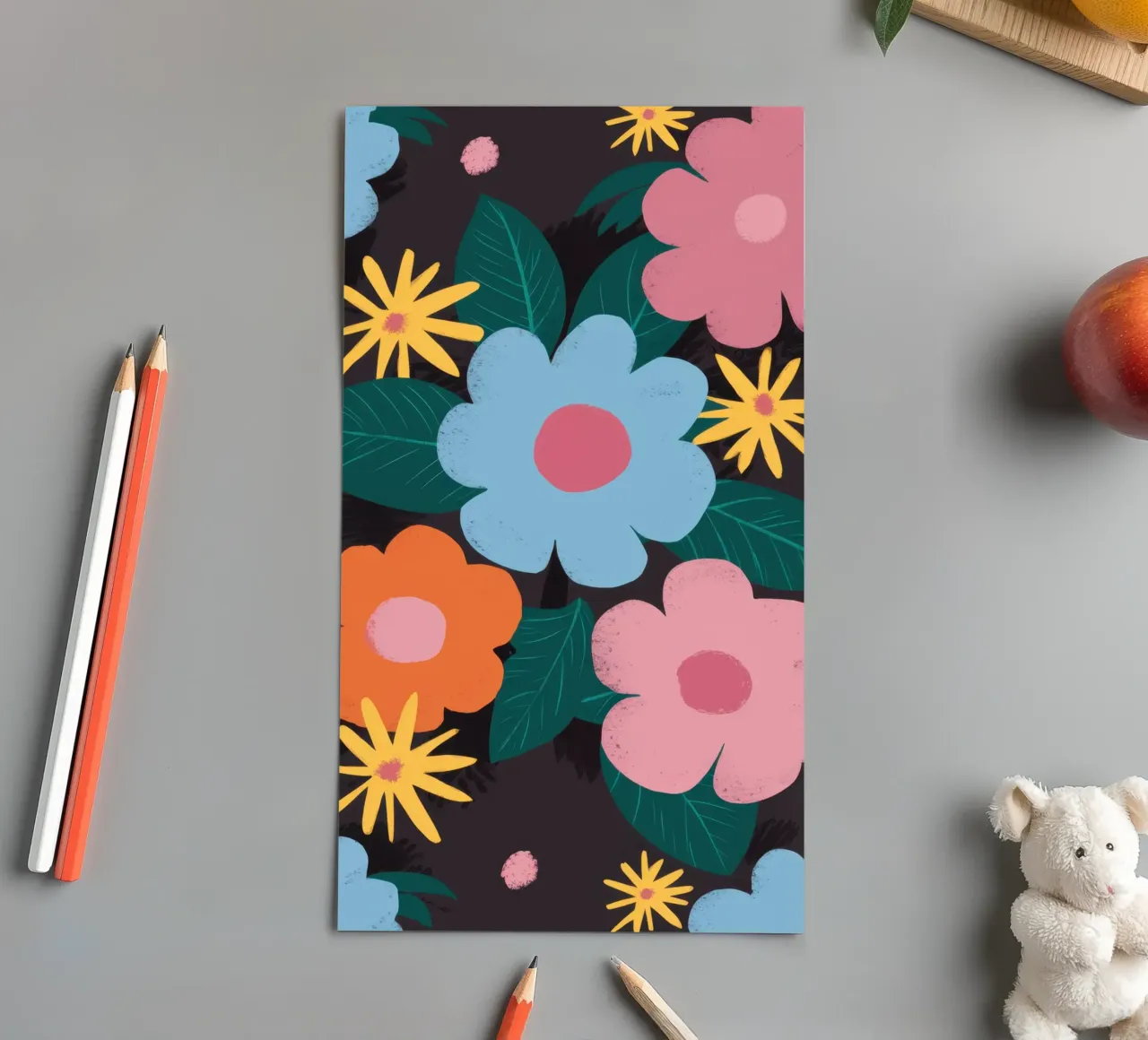 Simple Daisy Pattern sticker sheet by Obs Canvas