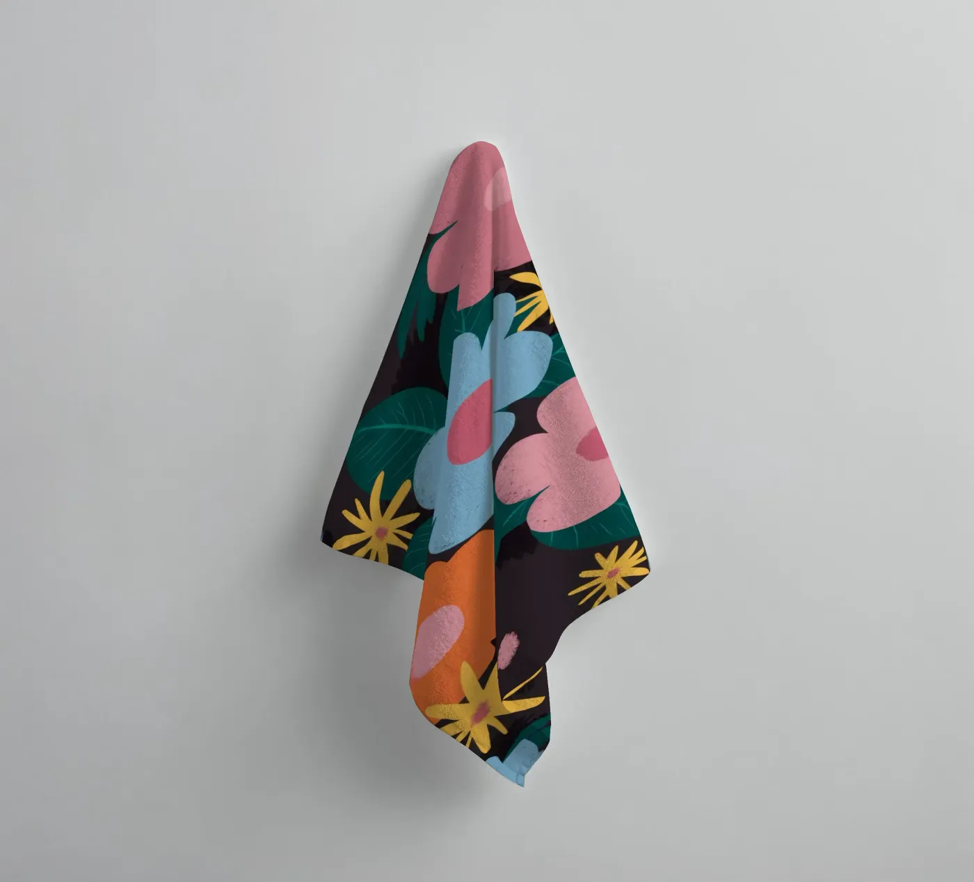 Simple Daisy Pattern towel by Obs Canvas