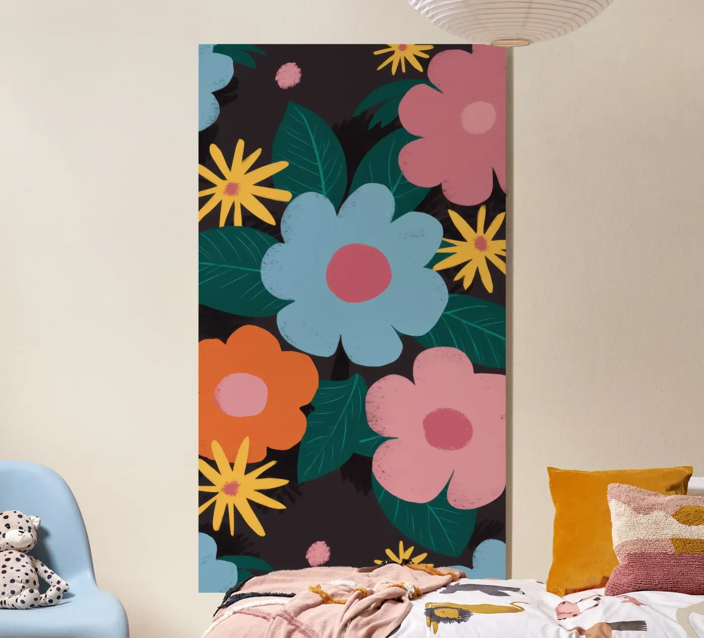 Simple Daisy Pattern Acryl-Glas von Obs Canvas