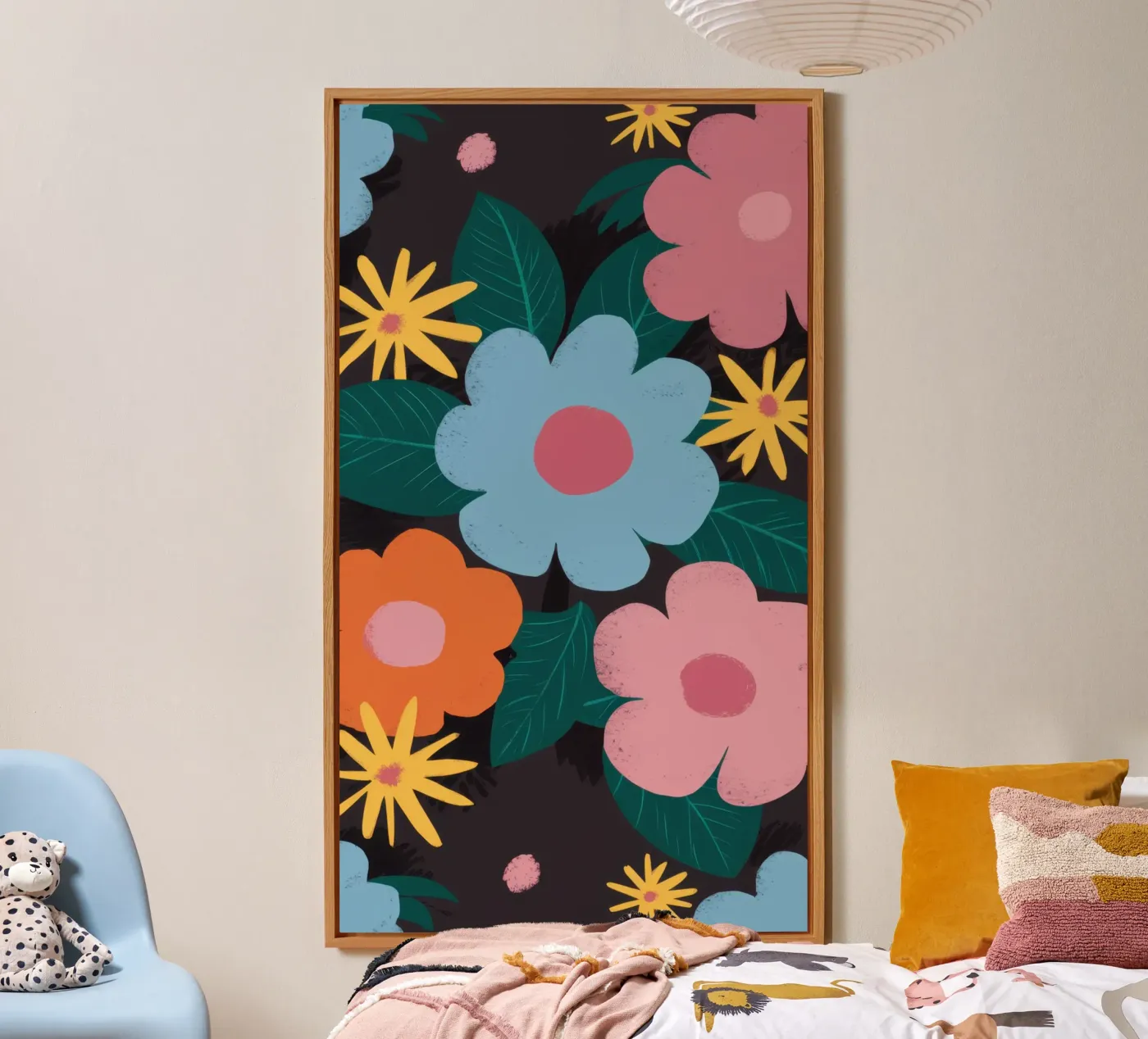 Simple Daisy Pattern forex-plaat van Obs Canvas