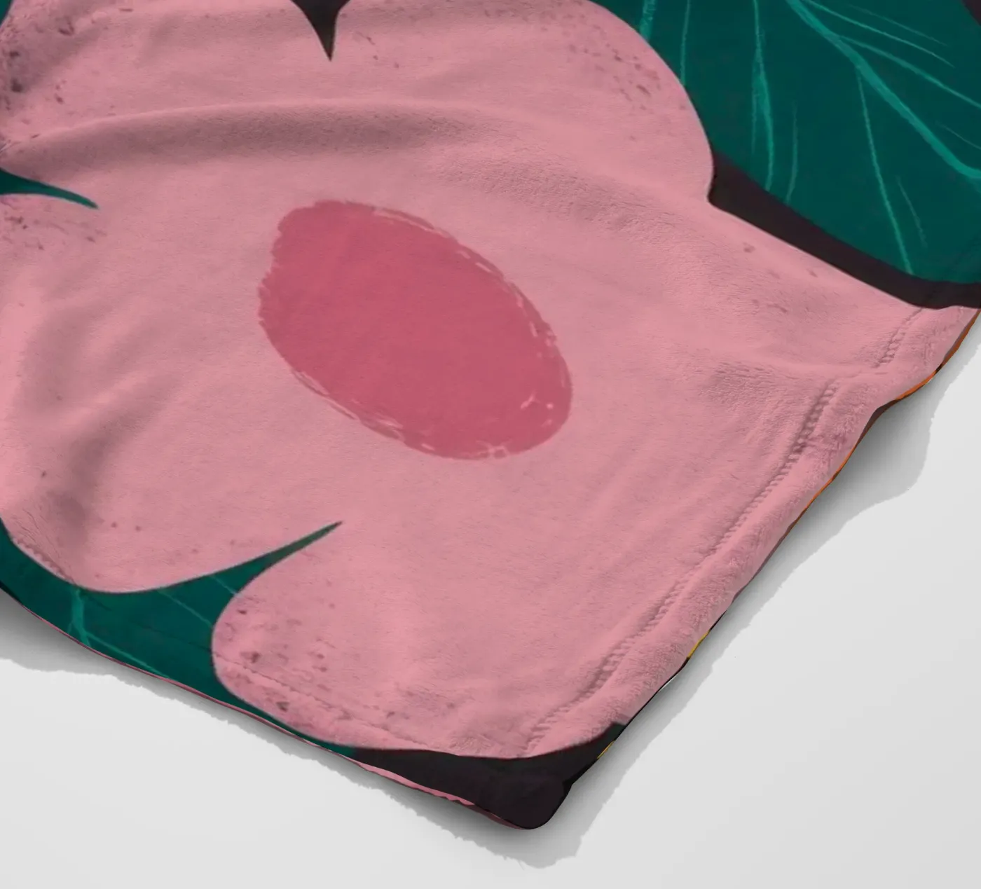 Simple Daisy Pattern fleece blanket by Obs Canvas