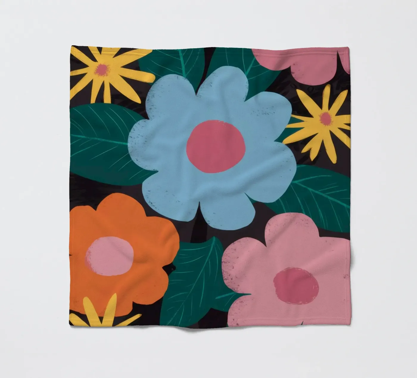 Simple Daisy Pattern Fleecedecke von Obs Canvas