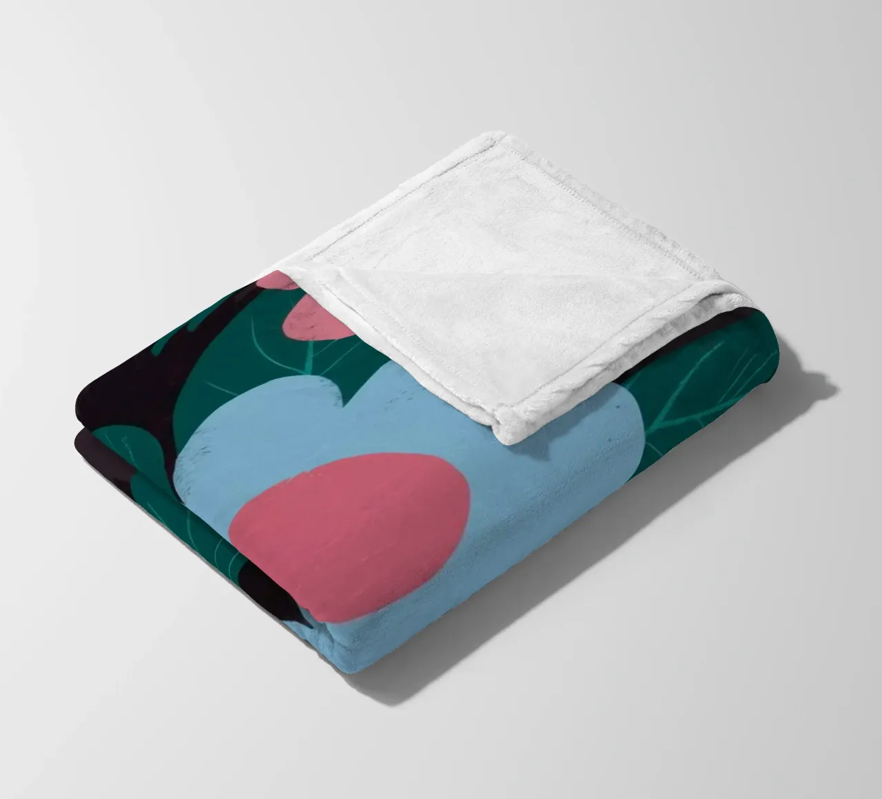 Simple Daisy Pattern fleece blanket by Obs Canvas