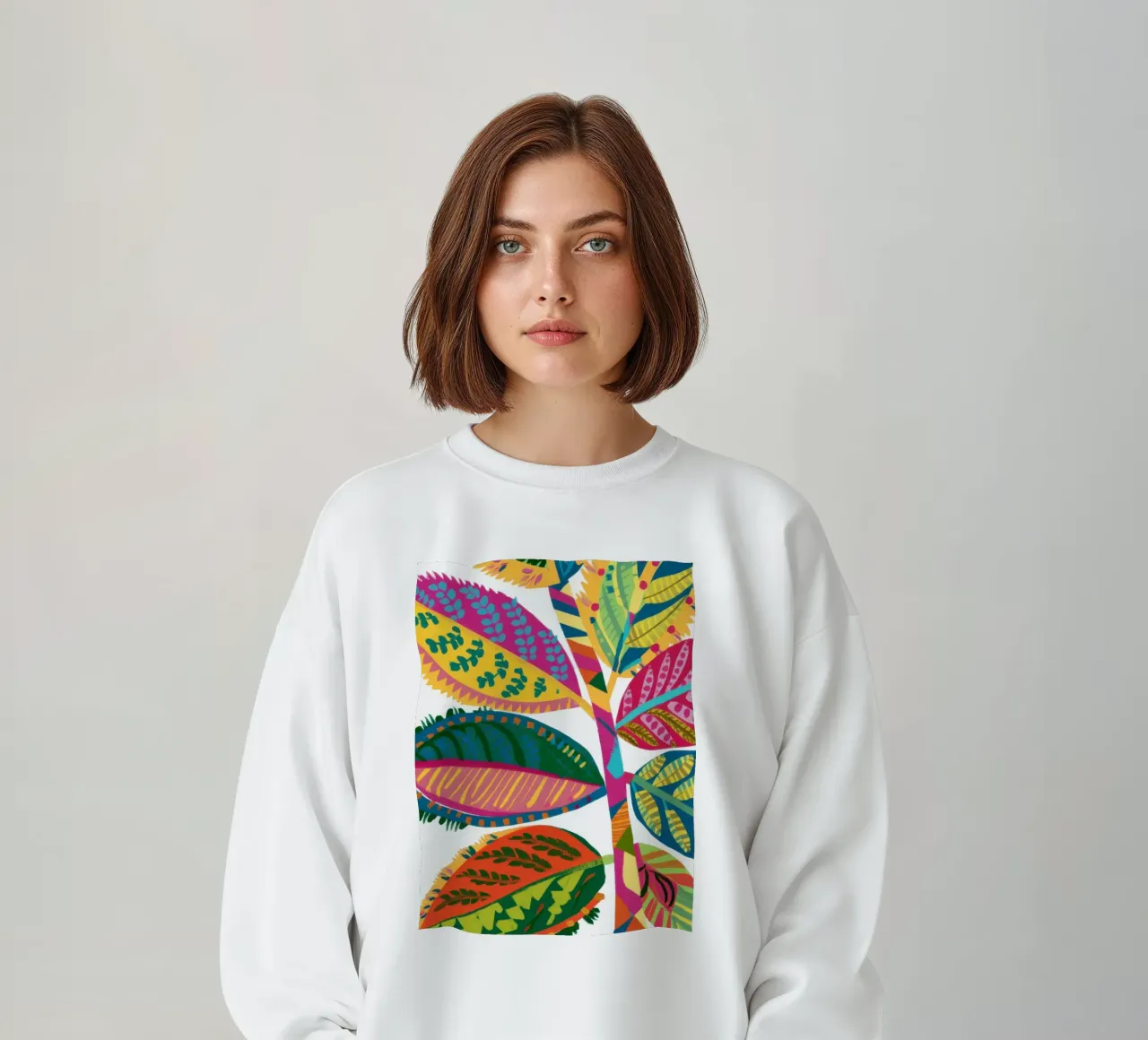 Foglia arcobaleno intricata felpa da Thistle Bloom
