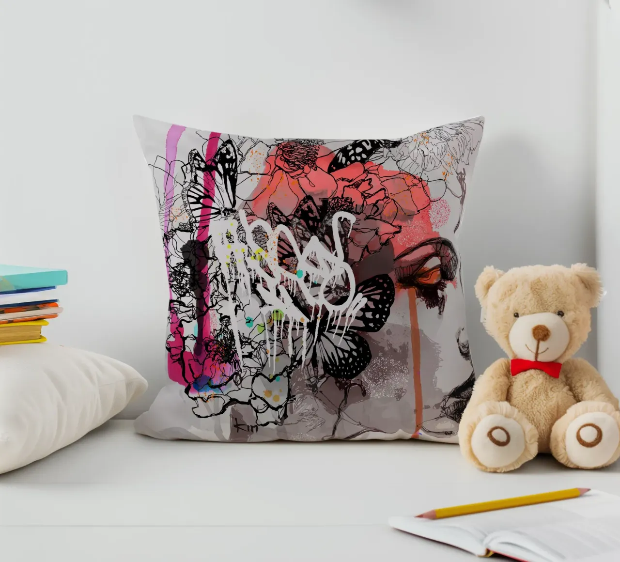 c o s m i c w a v e s cuscino da Giulio Iurissevich