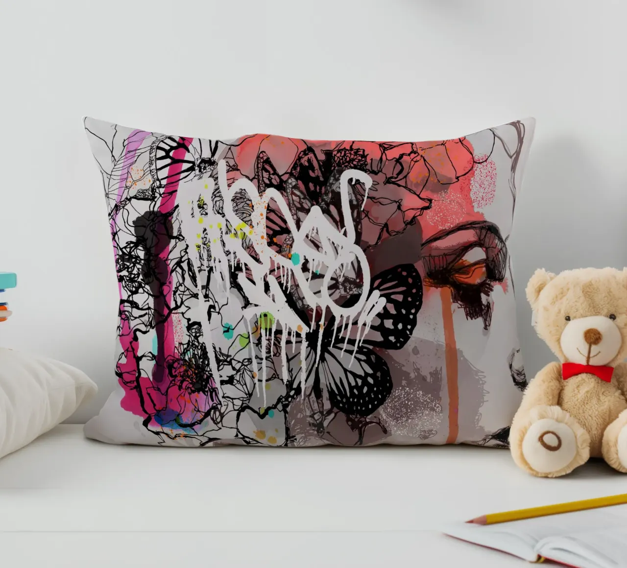 c o s m i c w a v e s cuscino da Giulio Iurissevich