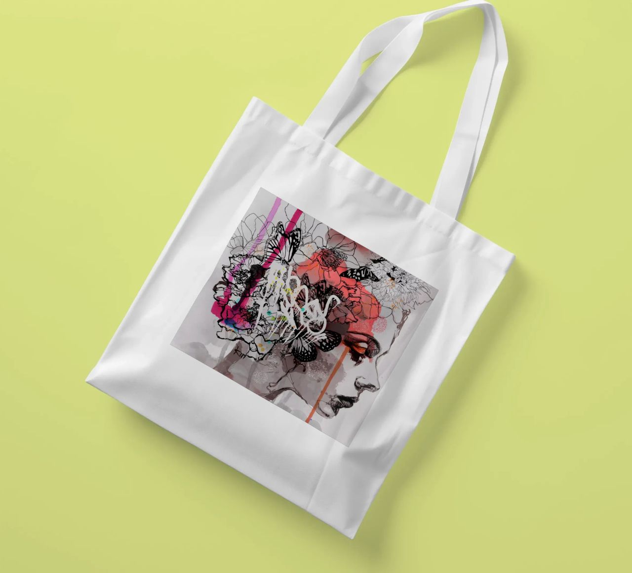 c o s m i c w a v e s borsa in juta da Giulio Iurissevich