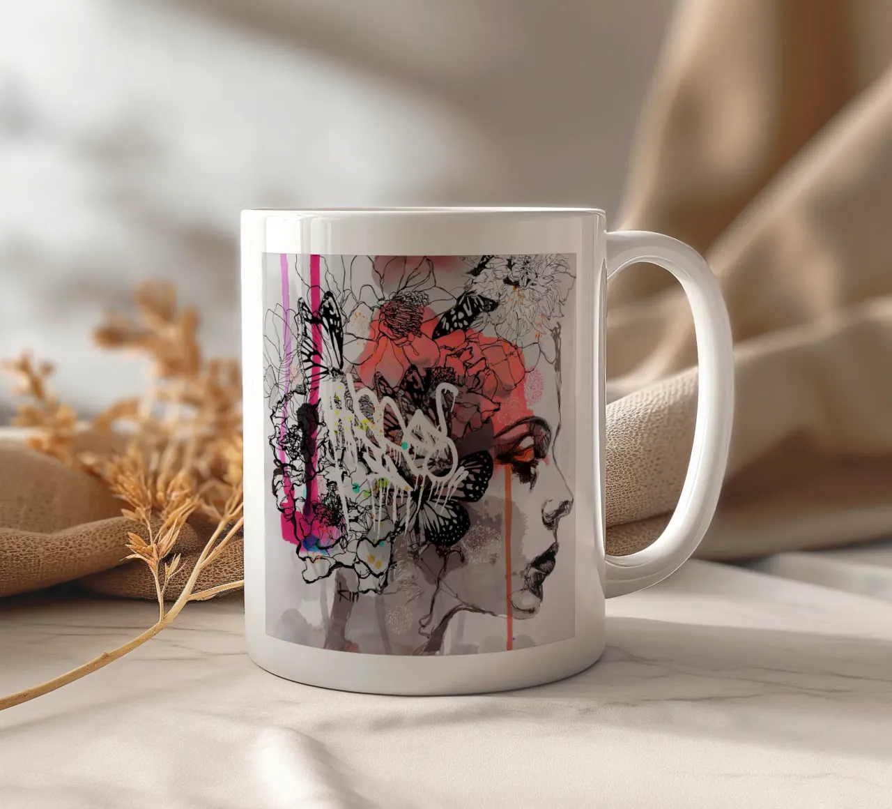 c o s m i c w a v e s mug en céramique de Giulio Iurissevich