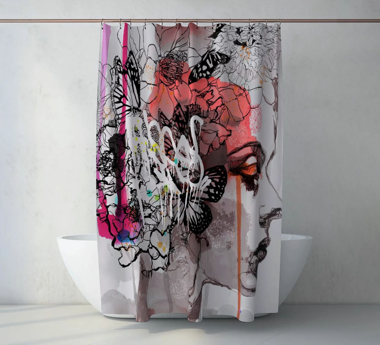 c o s m i c w a v e s rideau de douche de Giulio Iurissevich