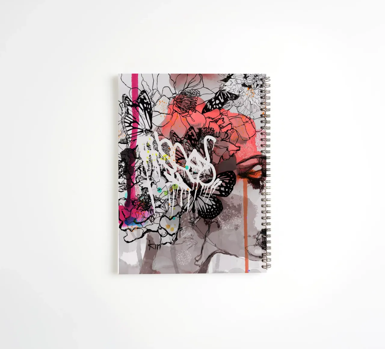 c o s m i c w a v e s spiral notebook by Giulio Iurissevich