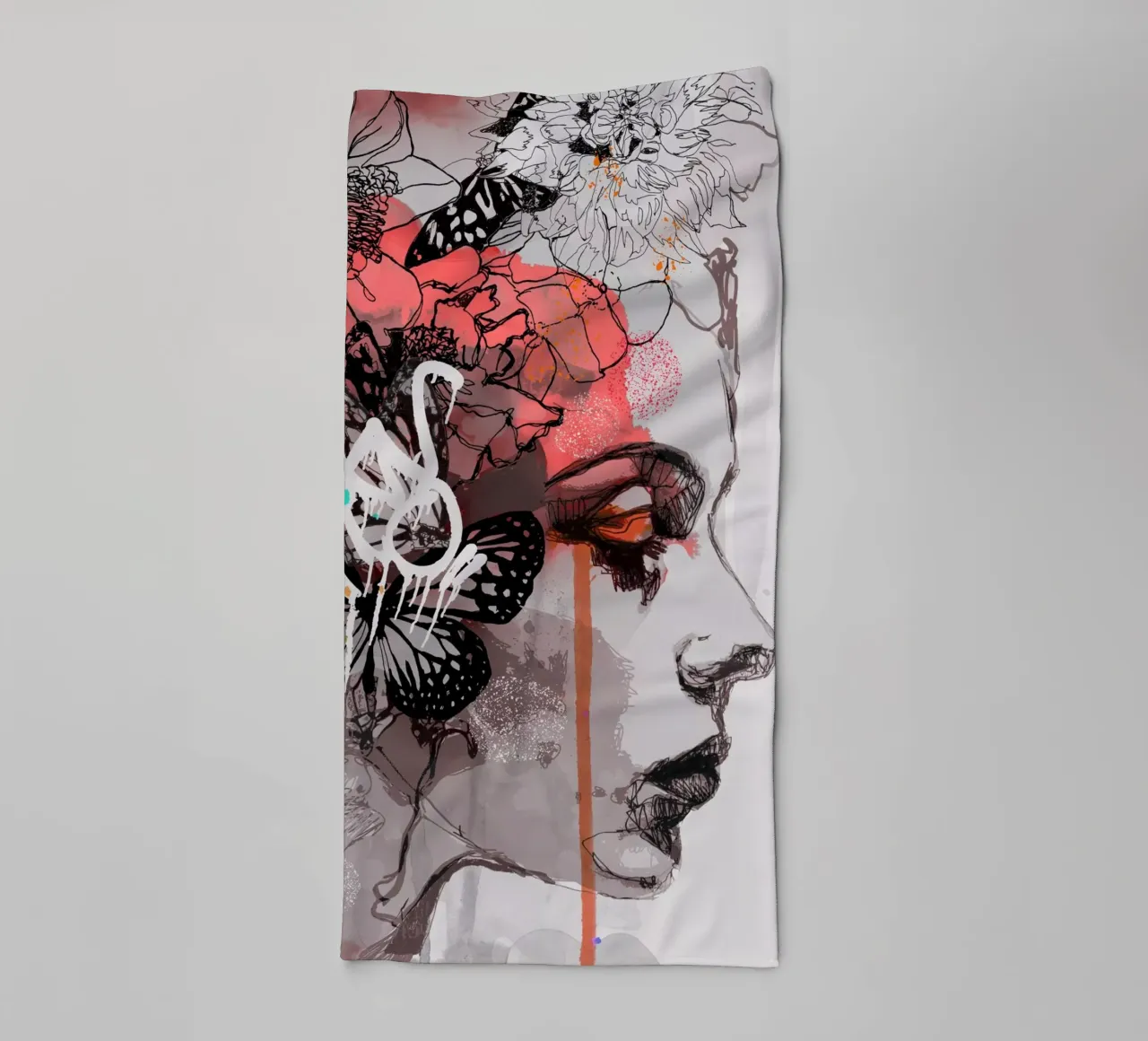 c o s m i c w a v e s badhanddoek van Giulio Iurissevich