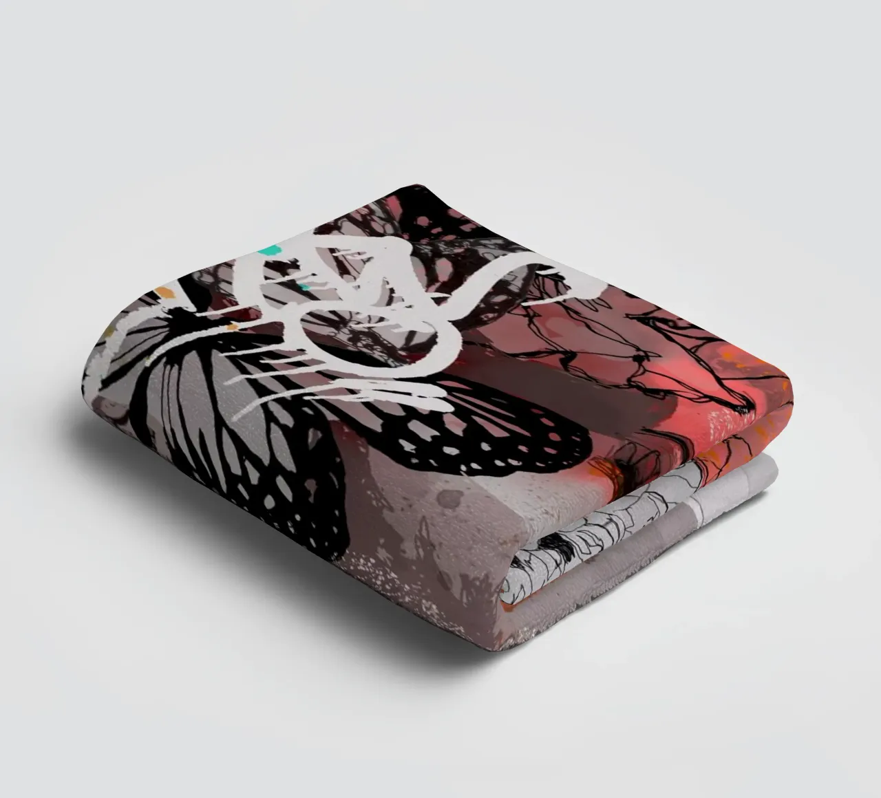 c o s m i c w a v e s badhanddoek van Giulio Iurissevich