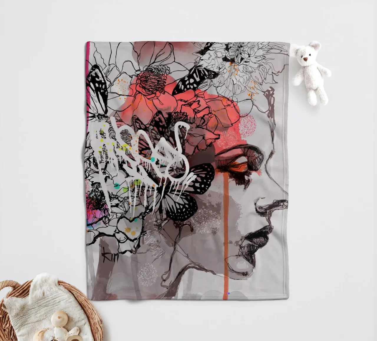 c o s m i c w a v e s coperta in pile da Giulio Iurissevich