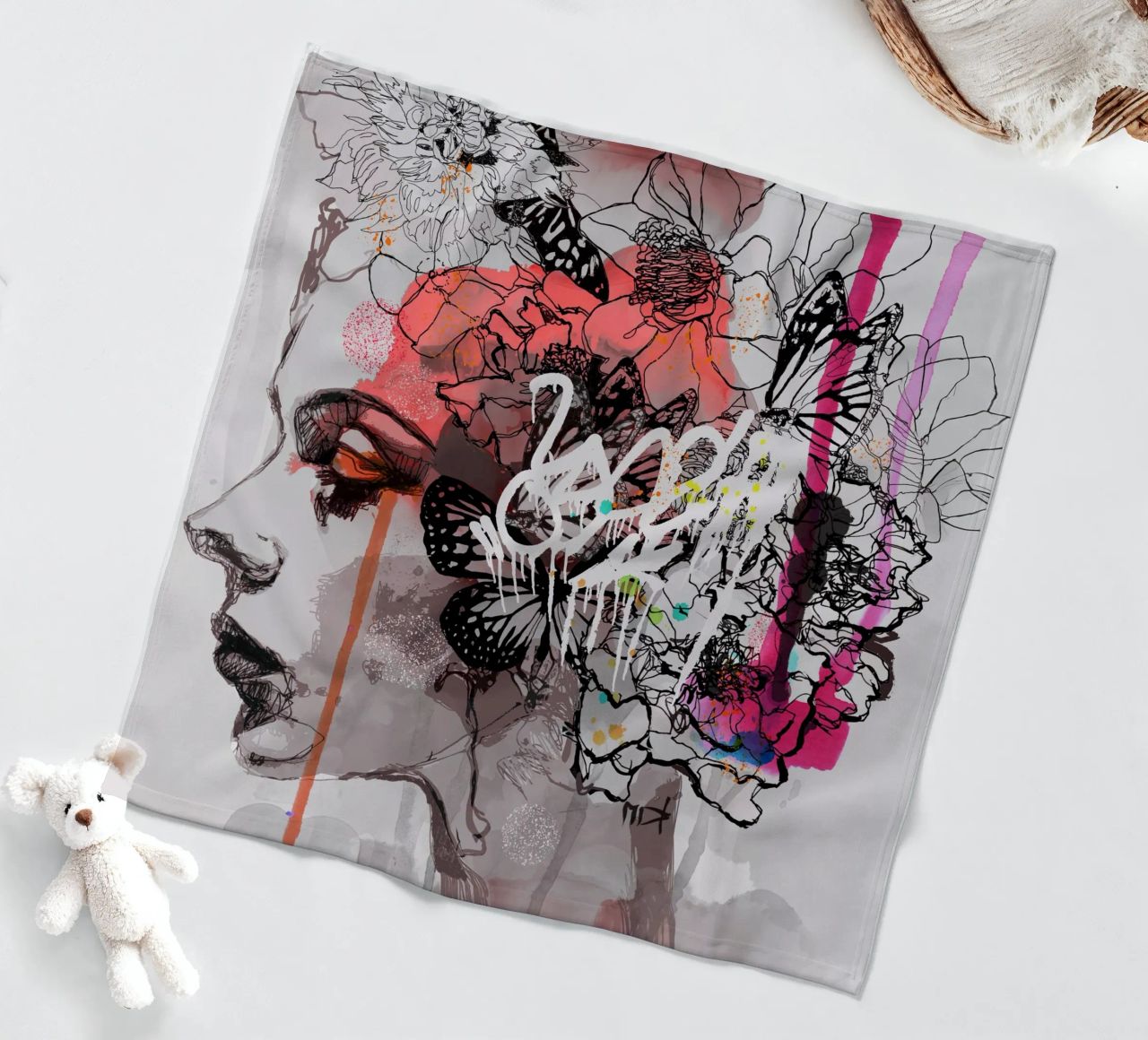 c o s m i c w a v e s plaid polaire de Giulio Iurissevich