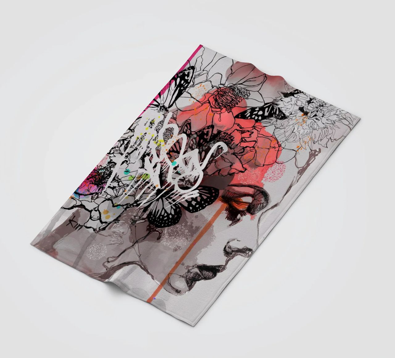 c o s m i c w a v e s plaid polaire de Giulio Iurissevich