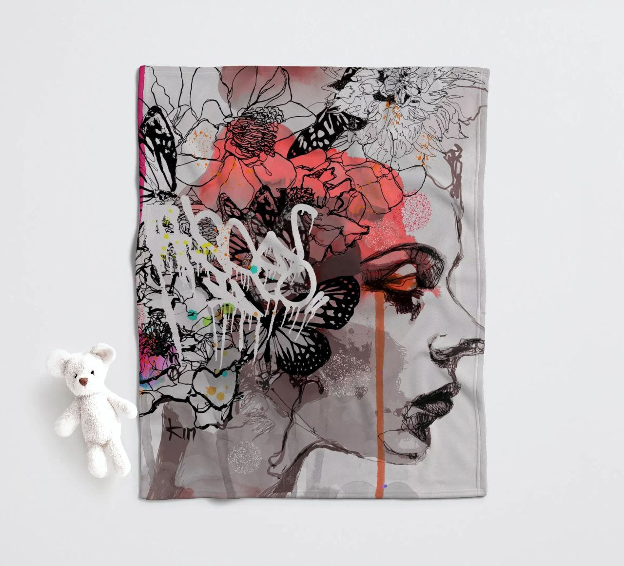 c o s m i c w a v e s plaid polaire de Giulio Iurissevich