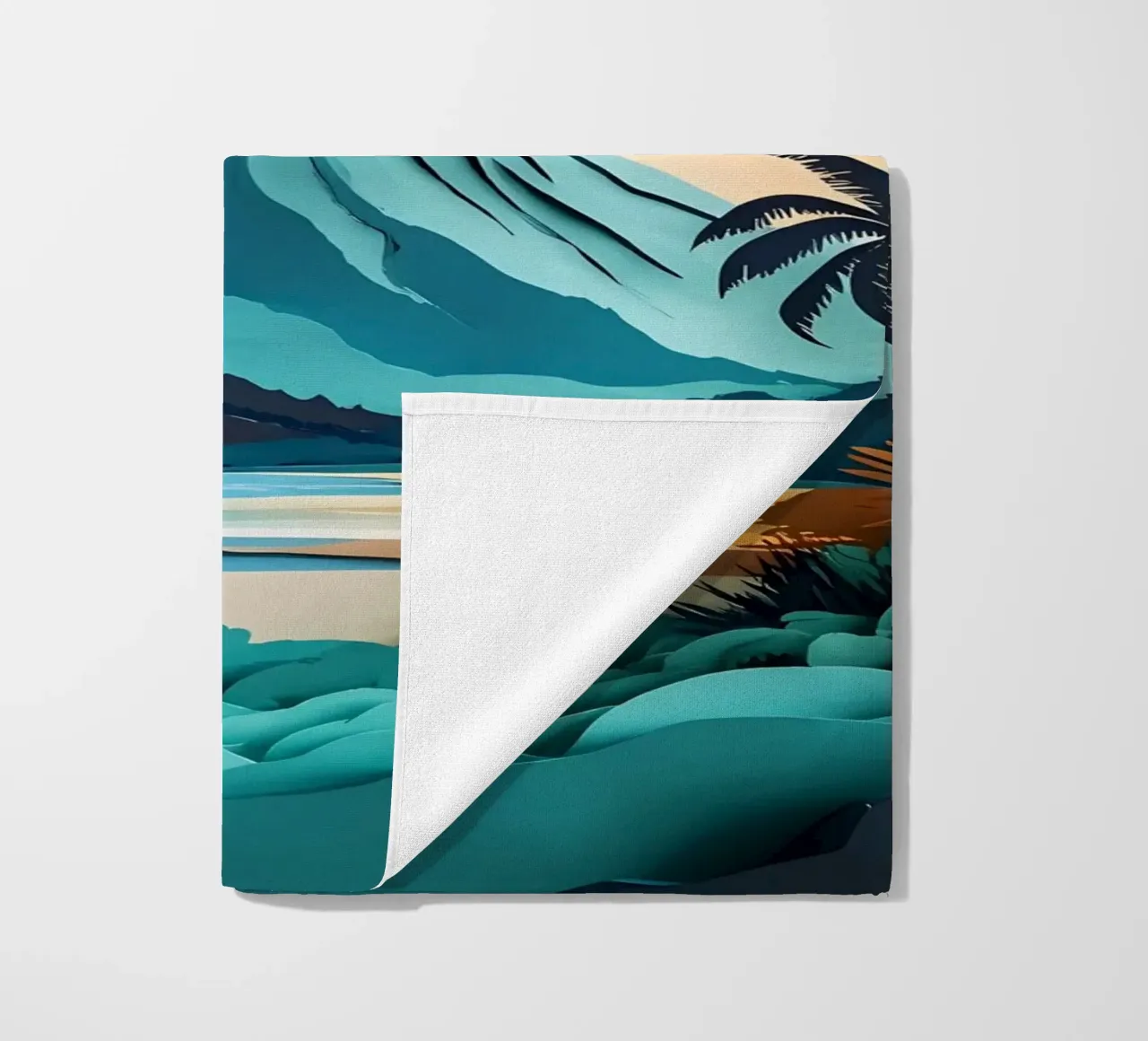 Volcano View Papercut Art telo mare da Papercut Gallery