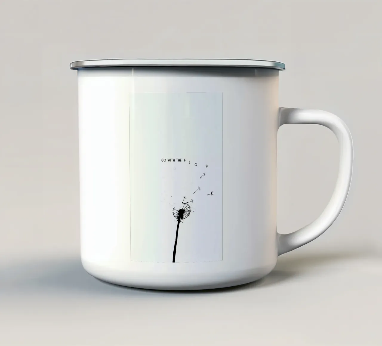 Flow Emaille Tasse von Trabolt Design