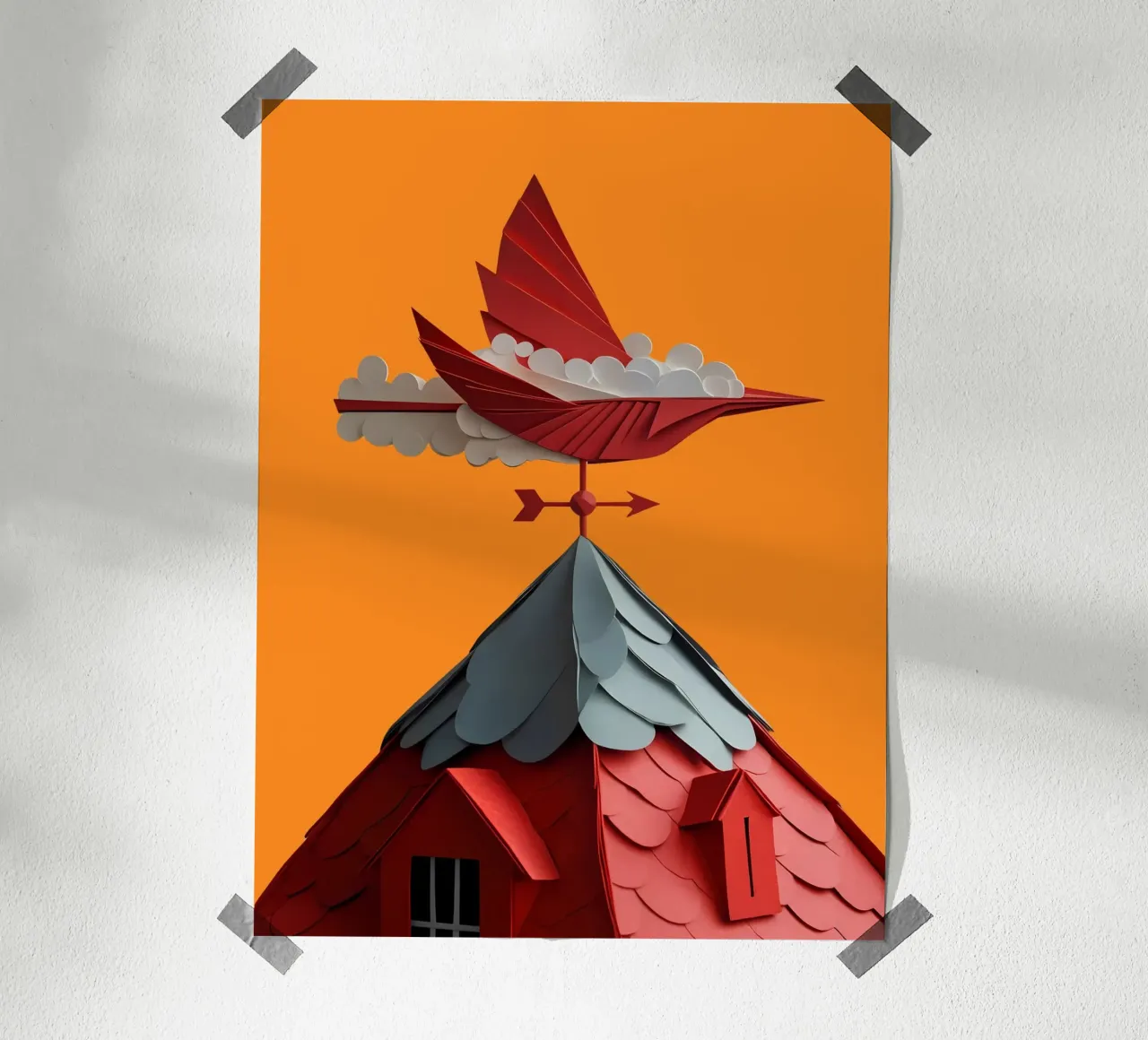 banderuola Papercut Art poster da Papercut Gallery