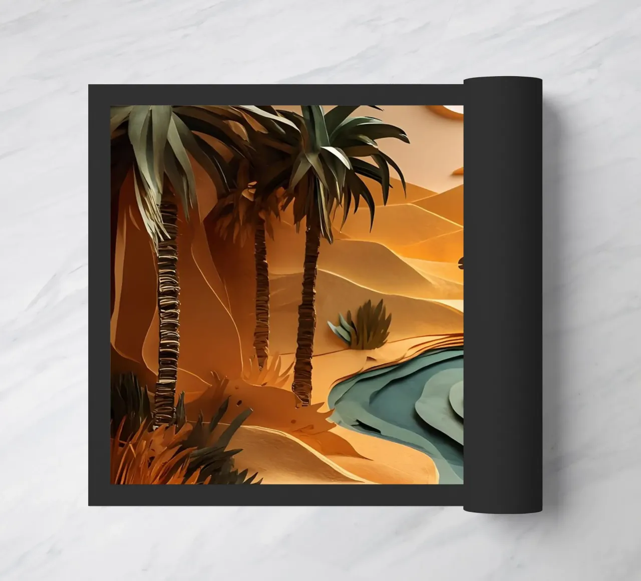 Cammello in un'oasi zerbino da Papercut Gallery