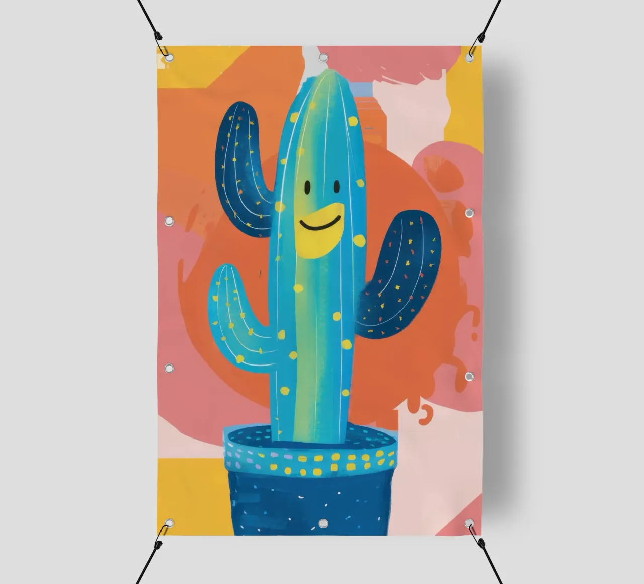 Amico cactus gioioso telo in pvc da Lunar Valentina