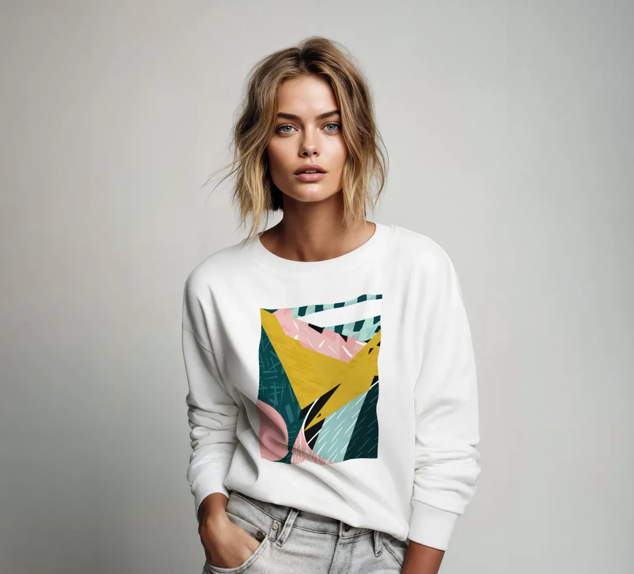 Collisione verde dinamica felpa da Thistle Bloom