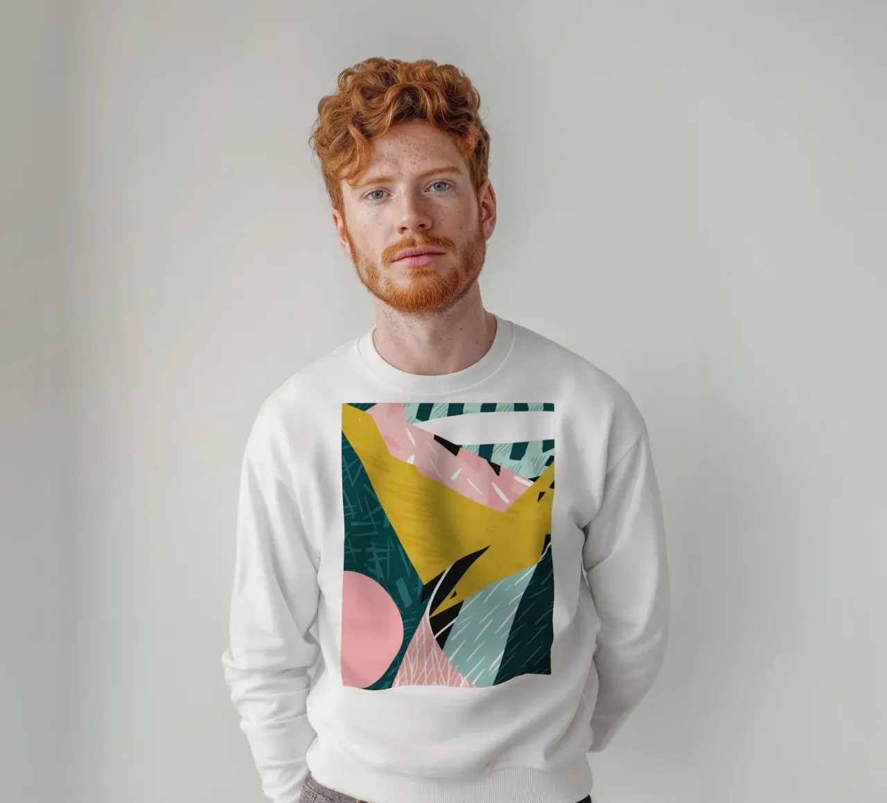 Collisione verde dinamica felpa da Thistle Bloom