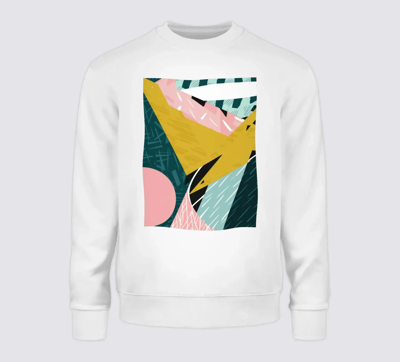 Collisione verde dinamica felpa da Thistle Bloom