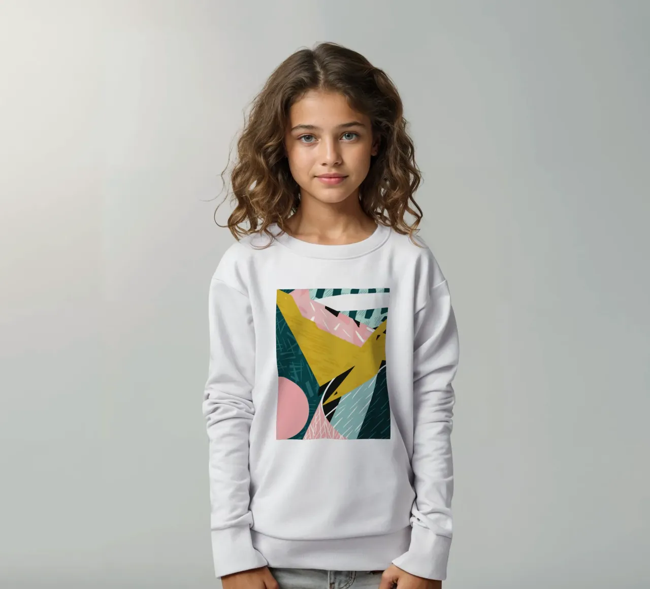 Collisione verde dinamica felpa bambino da Thistle Bloom