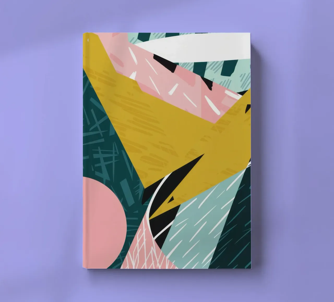 Dynamic Green Collision notebook by Thistle Bloom
