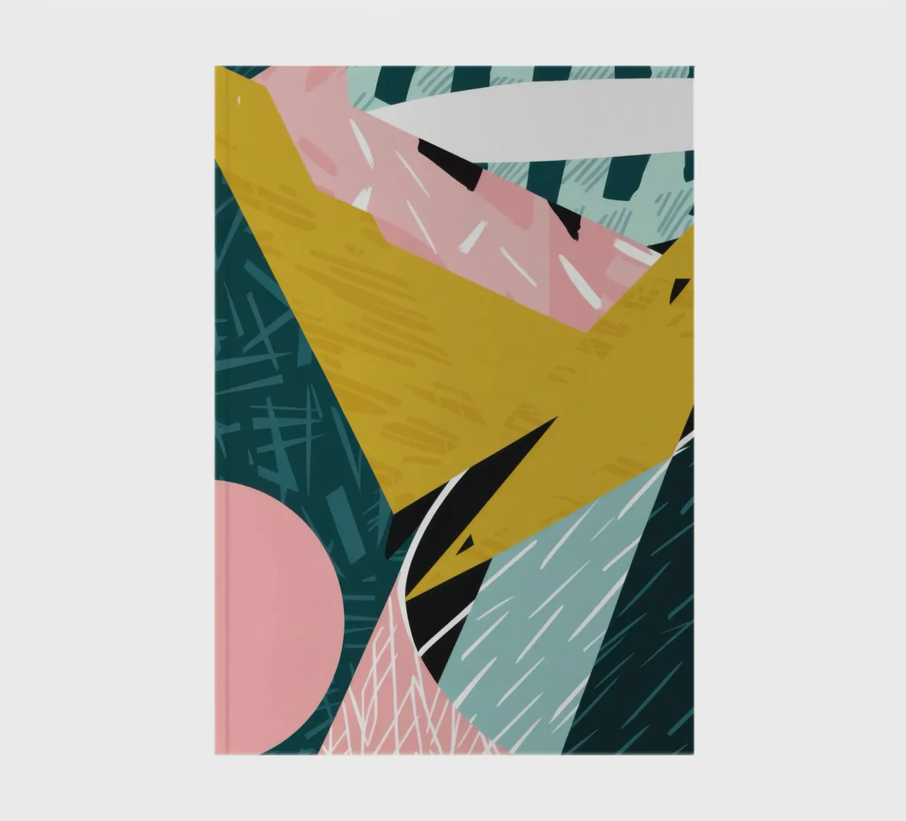 Dynamic Green Collision notebook by Thistle Bloom