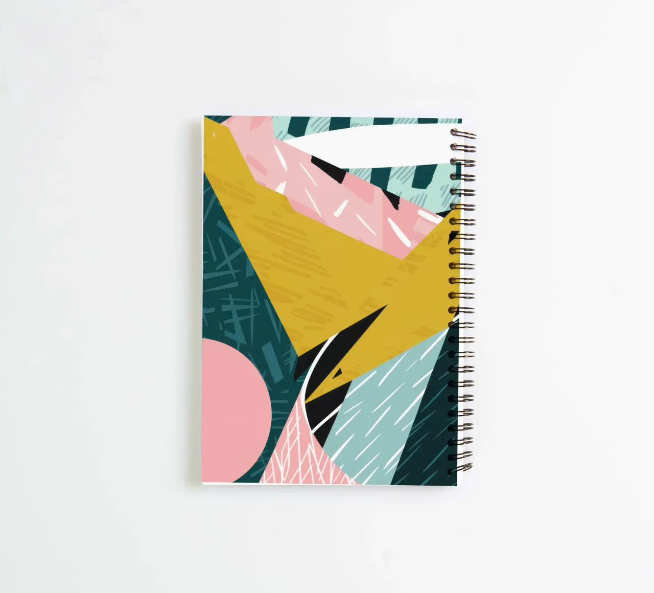 Dynamic Green Collision spiral notebook by Thistle Bloom