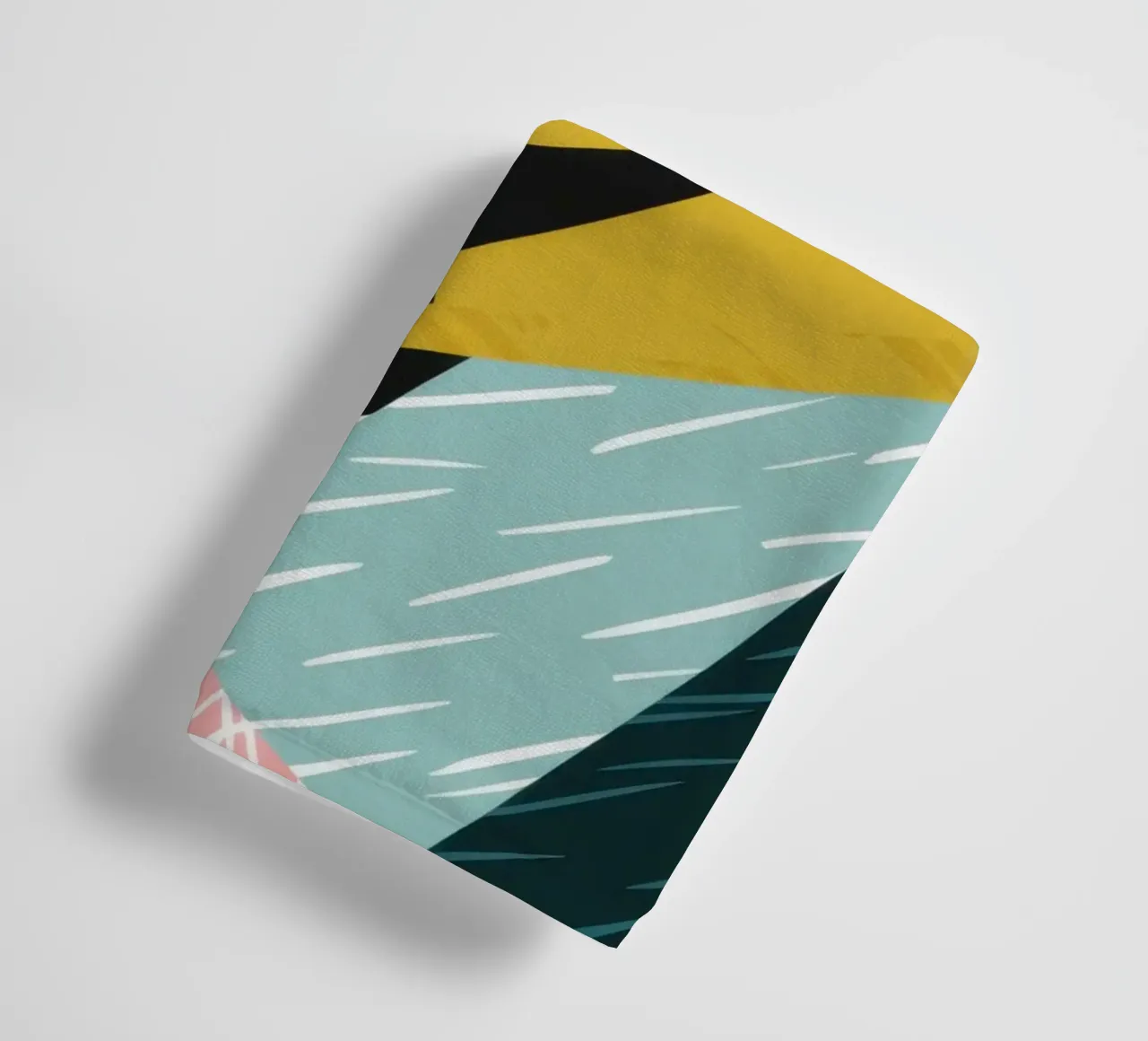 Dynamic Green Collision towel by Thistle Bloom