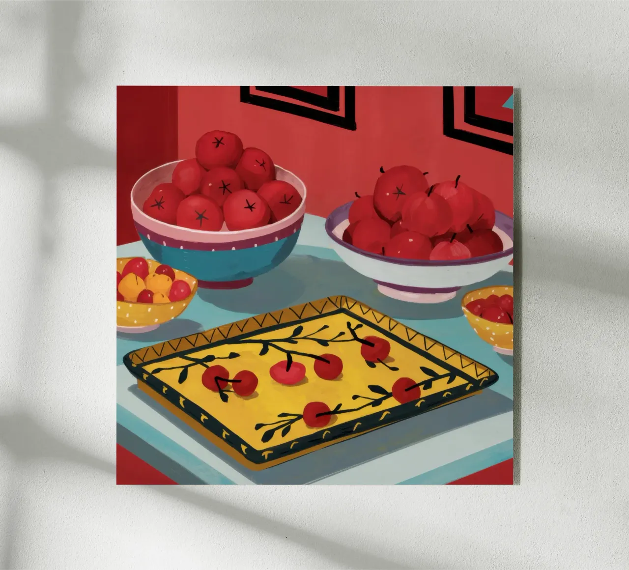 Radiosità della crostata di ciliegie plexiglass da Gaia Viesta
