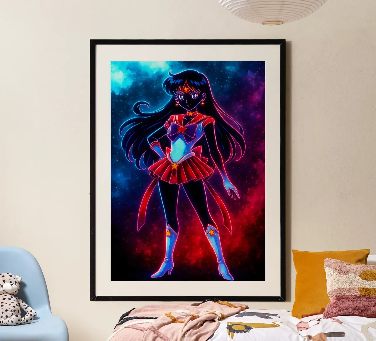 Soul Of Sailor Moon MARS poster con telaio in plastica da DGSoulheroes