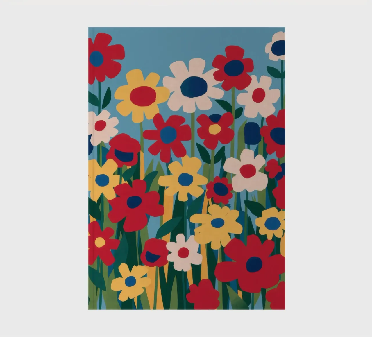 Primary Color Meadow notebook by Obs Canvas