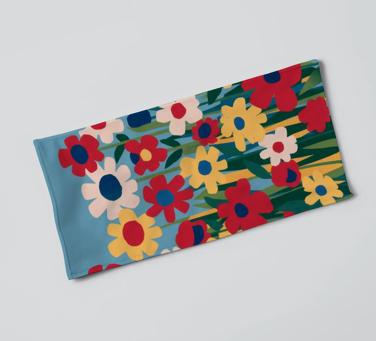 Primary Color Meadow towel by Obs Canvas