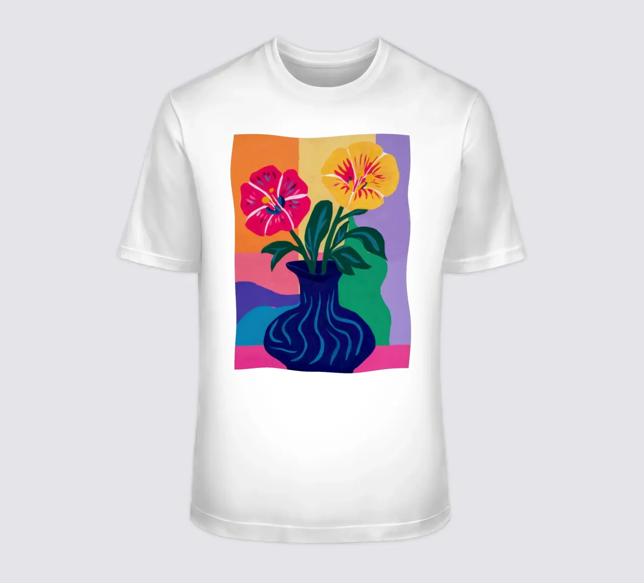 Bouquet vibrante in blu t-shirt da Thistle Bloom