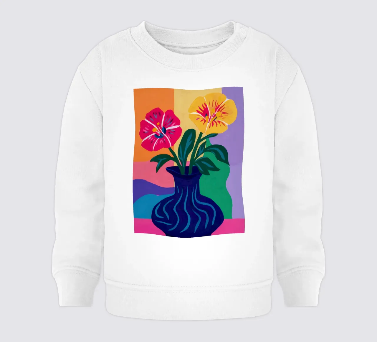 Bouquet vibrante in blu felpa neonato da Thistle Bloom