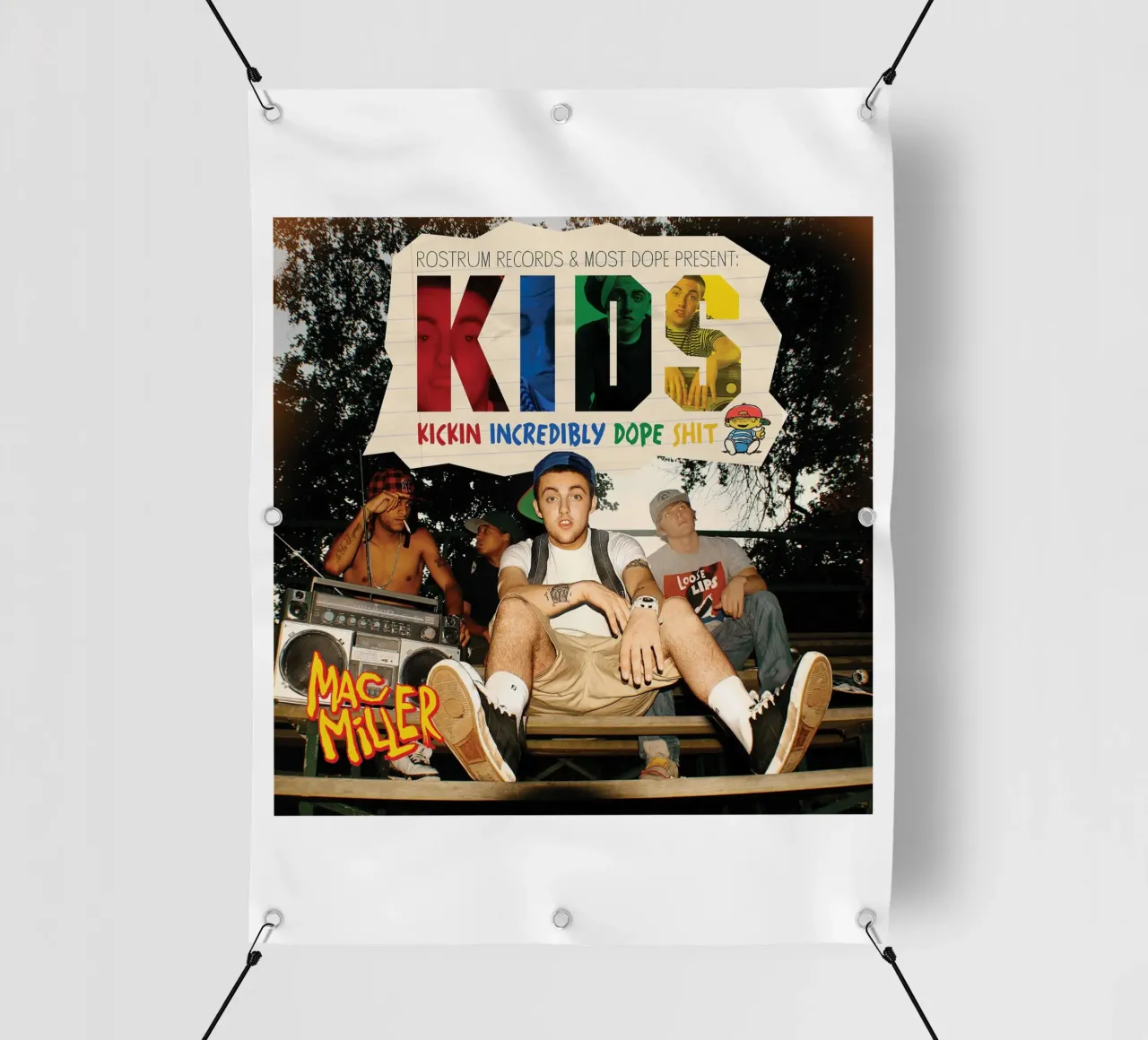 Copertina alternativa per l'album di Mac Miller telo in pvc da softseilish