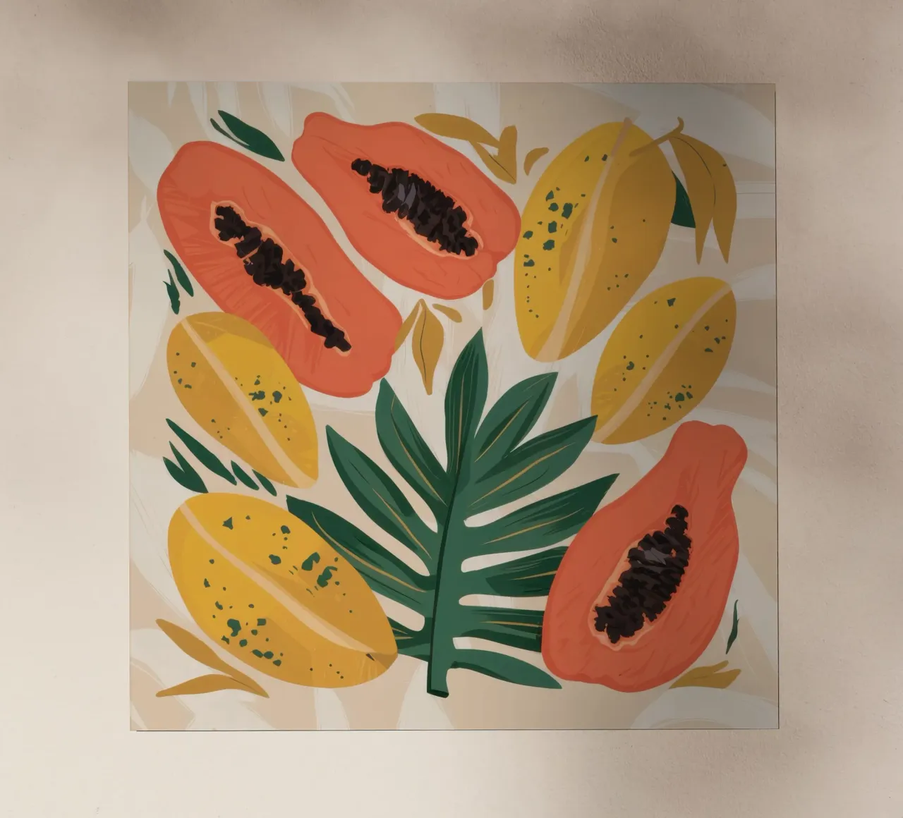 Papaya Pattern Play pellicola backlit da Gaia Viesta
