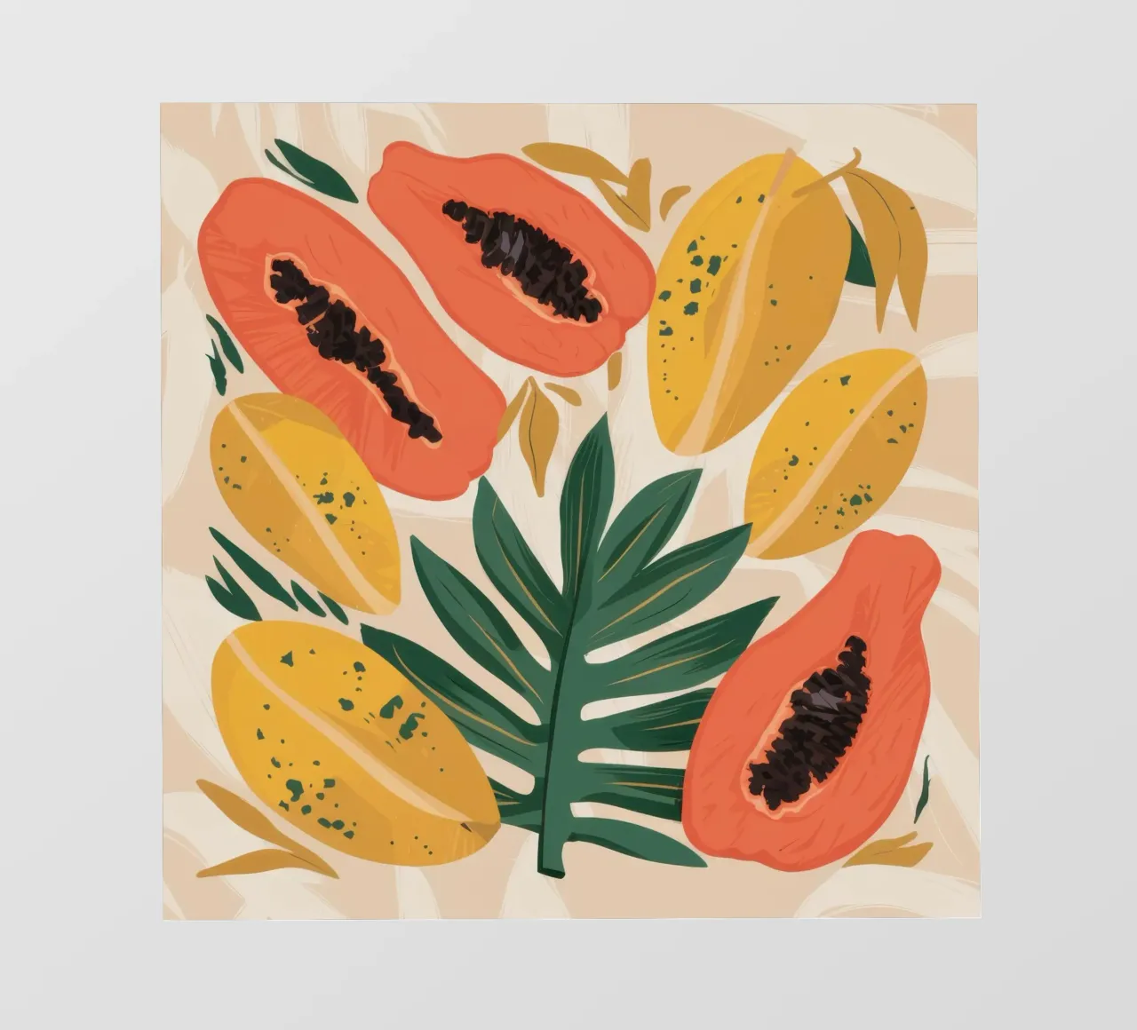 Papaya Pattern Play telo in pvc da Gaia Viesta