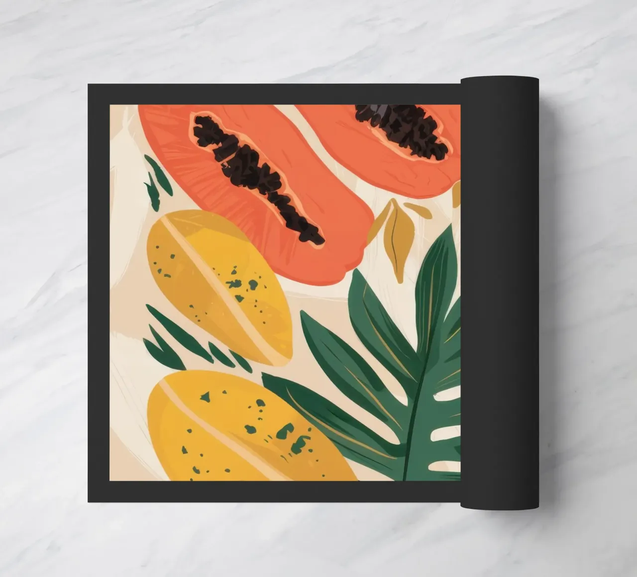 Papaya Pattern Play zerbino da Gaia Viesta