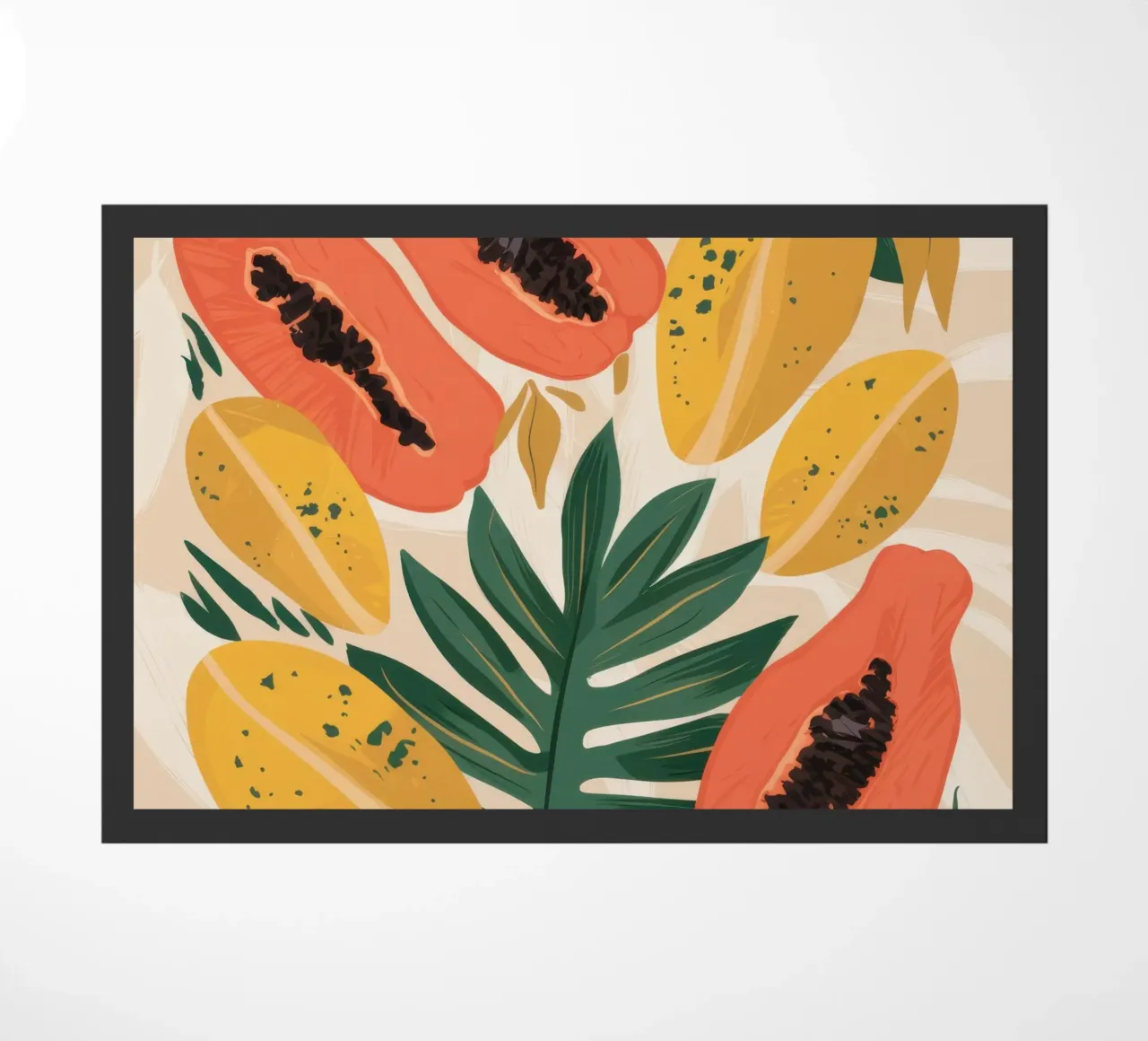 Papaya Pattern Play zerbino da Gaia Viesta