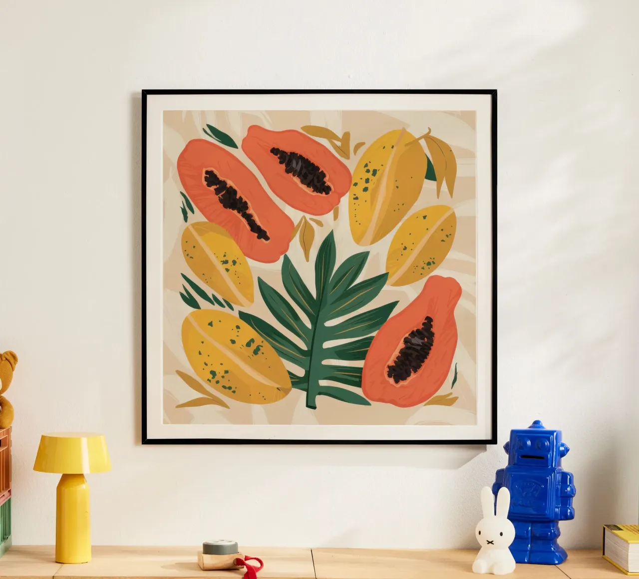 Papaya Pattern Play carta hahnemühle da Gaia Viesta