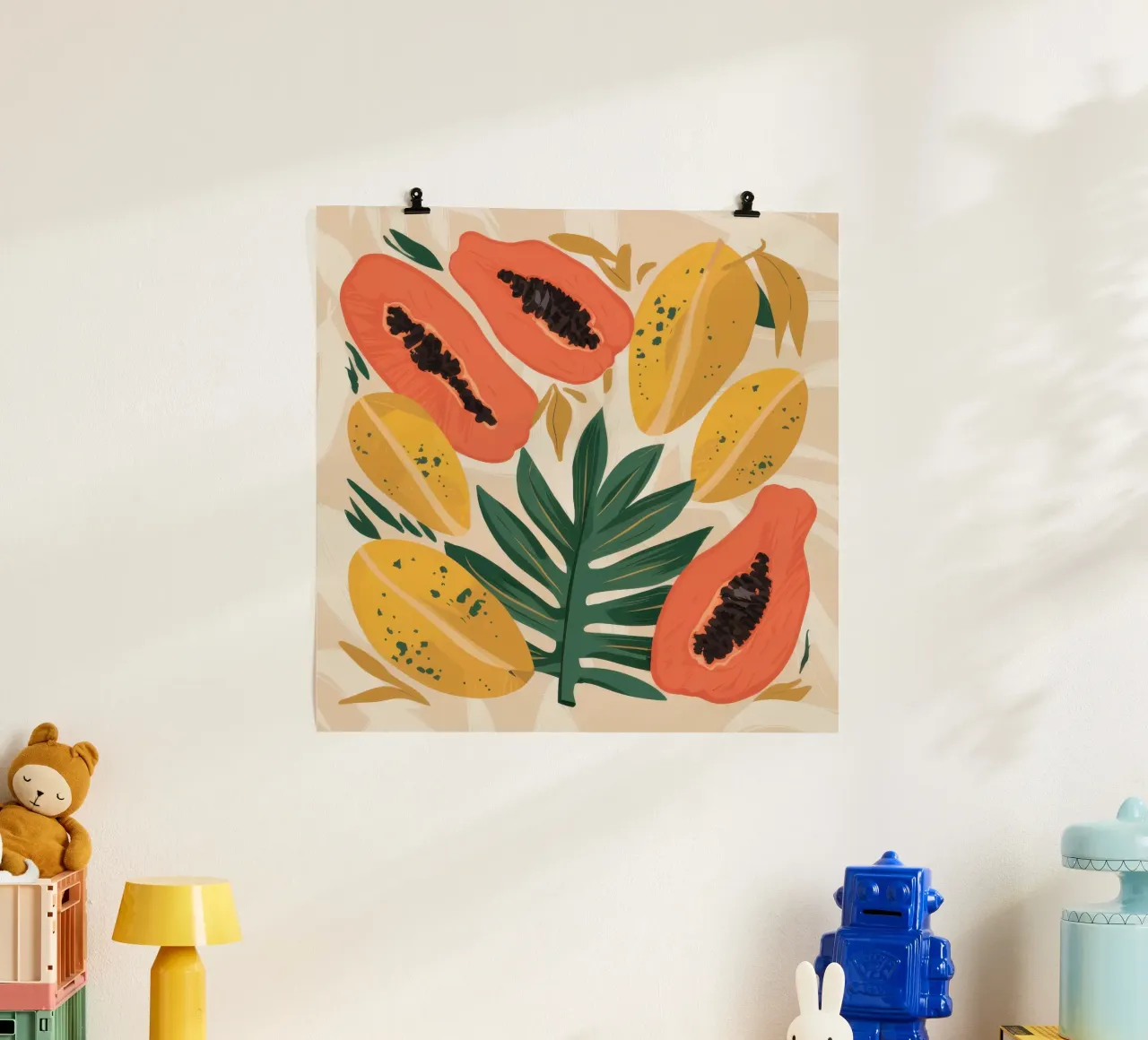 Papaya Pattern Play poster da Gaia Viesta