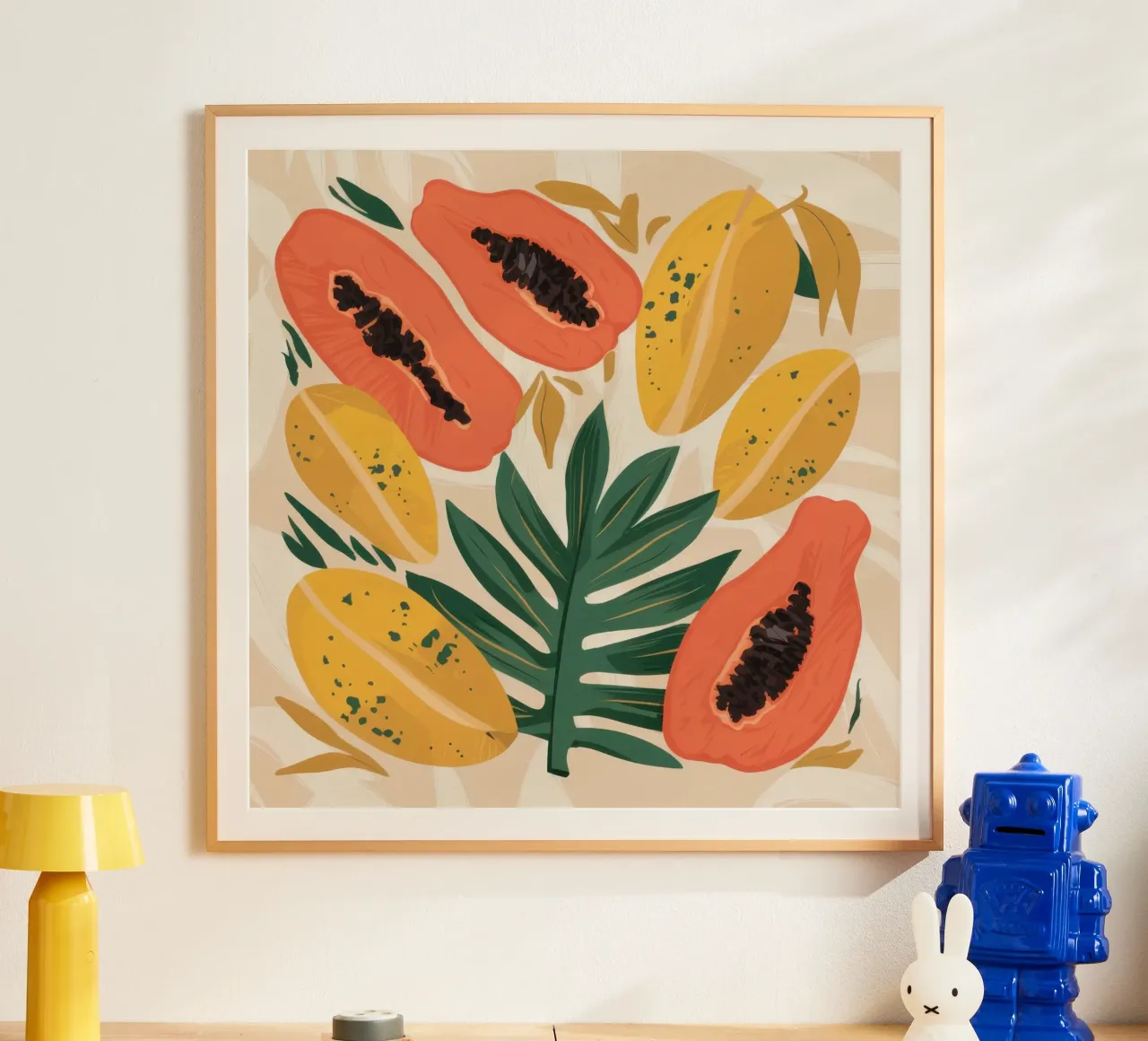 Papaya Pattern Play poster da Gaia Viesta