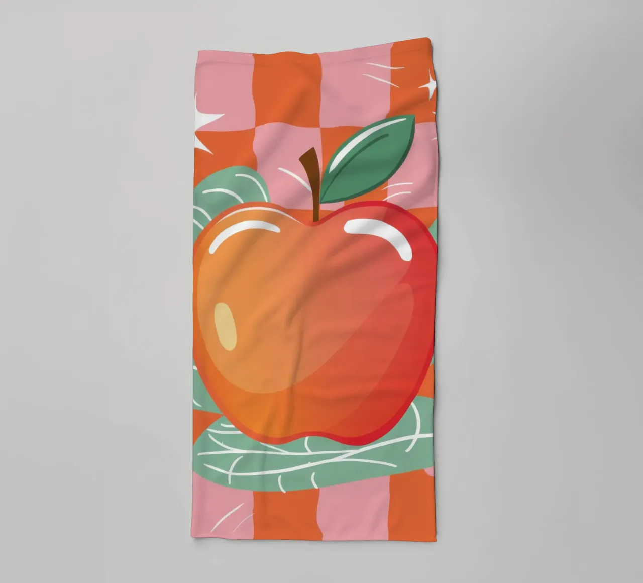 Prickelnder Apfel-Pop Handtuch von Line Fable