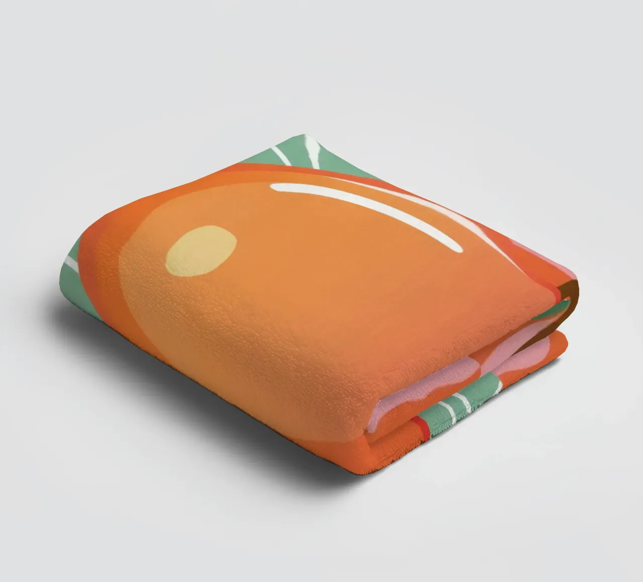 Prickelnder Apfel-Pop Handtuch von Line Fable