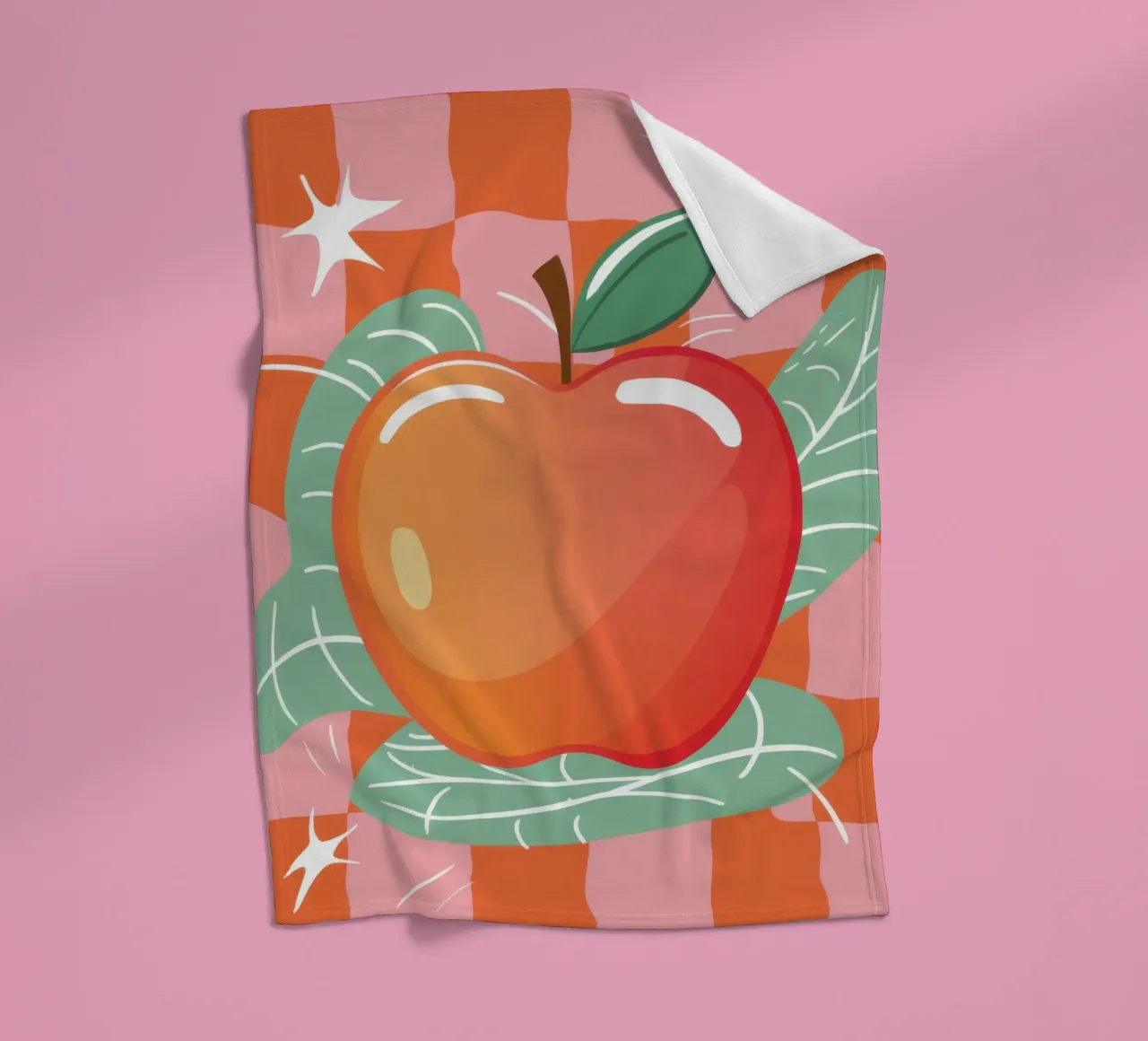 Prickelnder Apfel-Pop Fleecedecke von Line Fable